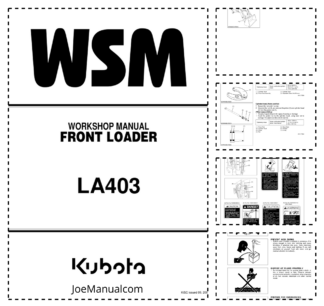 Kubota LA403 Front Loader Workshop Manual
