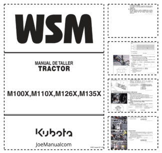 Kubota M100X M110X M126X M135X Tractor Workshop Manual ES