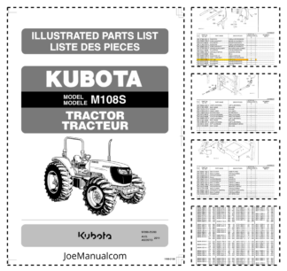 Kubota M108S Tractor Parts Catalog