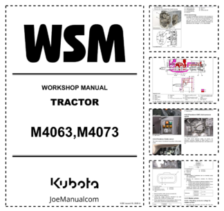 Kubota M4063 M4073 Tractor Workshop Manual