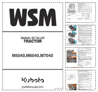 Kubota M5040 M6040 M7040 Tractor Workshop Manual ES