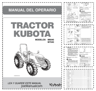 Kubota M6040 M7040 Tractor Operators Manual ES
