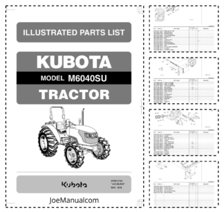 Kubota M6040SU Tractor Parts Catalog
