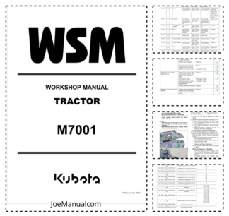 Kubota M7001 Tractor Workshop Manual