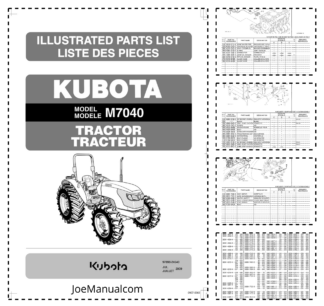 Kubota M7040 Tractor Parts Catalog