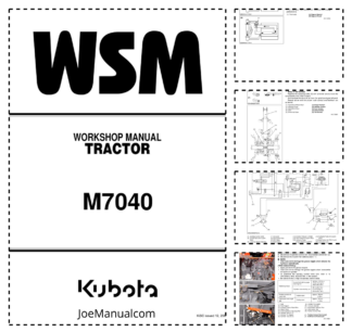 Kubota M7040 Tractor Workshop Manual