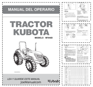 Kubota M7040D Tractor Operators Manual ES
