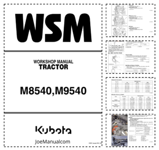 Kubota M8530 M9530 Tractor Workshop Manual