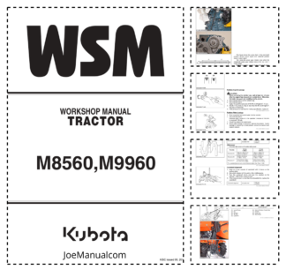 Kubota M8560 M9960 Tractor Workshop Manual