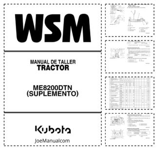 Kubota ME8200DTN Tractor Workshop Manual ES