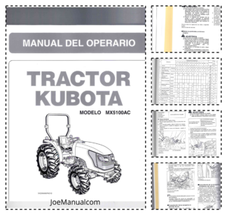 Kubota MX5100AC Tractor Operation Manual PR