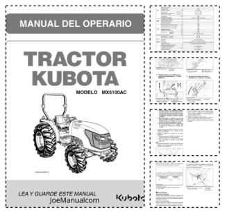 Kubota MX5100AC Tractor Operators Manual ES