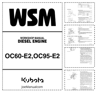 Kubota OC60-E2 OC95-E2 Engine Workshop Manual