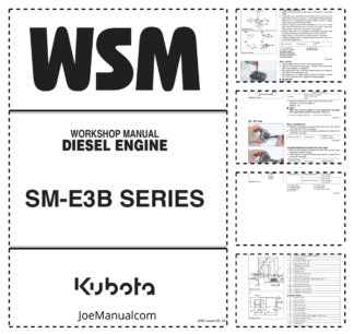 Kubota SM-E3B Series Engine Workshop Manual