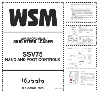 Kubota SSV75 Skidsteer Loader Workshop Manual