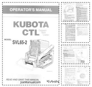 Kubota SVL65-2 Compact Track Loader Operators Manual