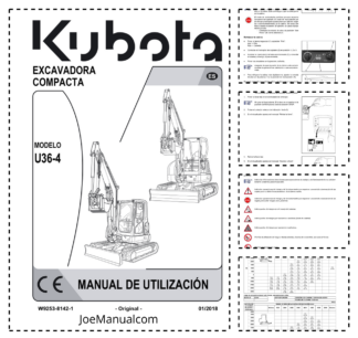 Kubota U36-4 Excavator Operators Manual ES