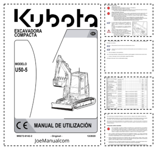 Kubota U50-5 Excavator Operation Manual ES