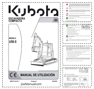 Kubota U50-5 Excavator Operators Manual ES