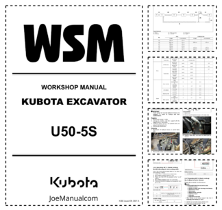 Kubota U50-5S Excavator Workshop Manual