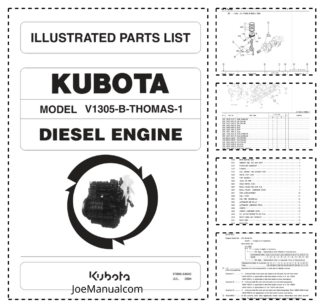 Kubota V1305-B-THOMAS-1 Engine Parts Catalog