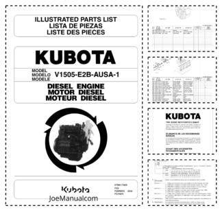 Kubota V1505-E2B-AUSA-1 Engine Parts Catalog