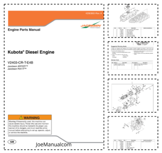 Kubota V2403-CR-T-E4B Engine Parts Catalog