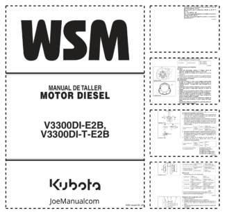 Kubota V3300DI-E2B V3300DI-T-E2B Engine Workshop Manual ES