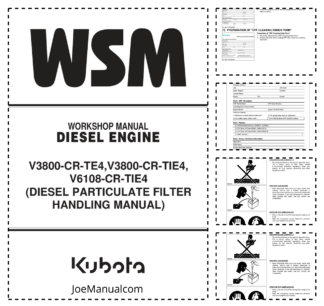 Kubota V3800-CR-TE4 V3800-CR-TIE4 V6108-CR-TIE4 Engine Workshop Manual
