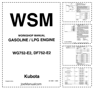 Kubota WG752-E2 DF752-E2 Engine Workshop Manual