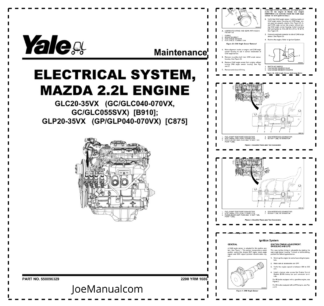Kubota Yale Mazda 2.2L Engine Electrical System Manual