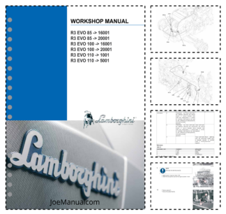 Lamborghini R3 EVO 85 100 110 Tractor Workshop Manual