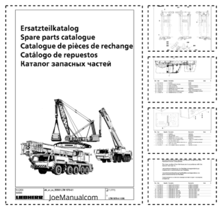 Lieberr LTM 1070 4.1 Crane Parts Catalog SN 59561