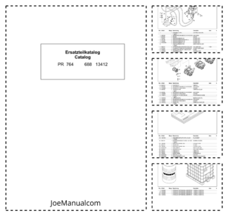 Liebher PR 764 688 Bulldozer Parts Catalog SN 13412