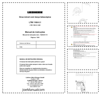 Liebherr 1160-5.1 Crane Operators Manual PT