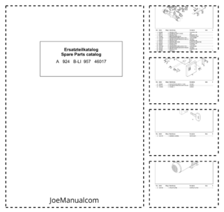 Liebherr A924 B-LI 957 Excavator Parts Catalog SN 46017