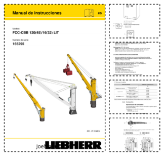 Liebherr FCC-CBB 120(45) 16(32) Litronic Crane Service Training Manual SN 165295 ES
