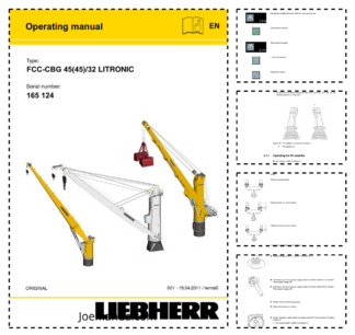 Liebherr FCC-CBG 45(45) 32 Crane Operators Manual SN 165124