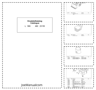 Liebherr L560 460 Wheel Loader Parts Catalog SN 23155