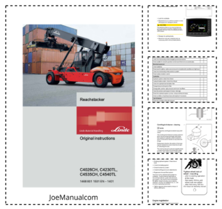 Linde C4026CH C4230TL C4535CH C4540TL Reachstacker Operators Manual