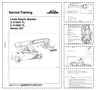 Linde C4130 4 TL C4130 5 TL Series 357 Reachstacker Service Training Manual