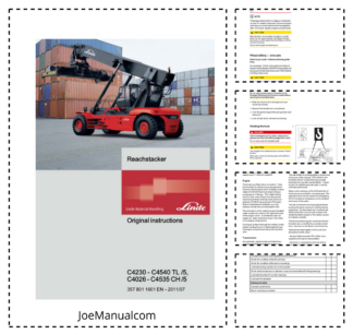 Linde C4230 C4540 TL 5 C4026 C4535 CH 5 Reachstacker Operators Manual 2011