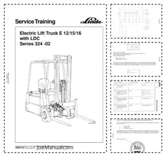 Linde E12 E15 E16 with LDC Series 324-02 Forklift Service Training Manual