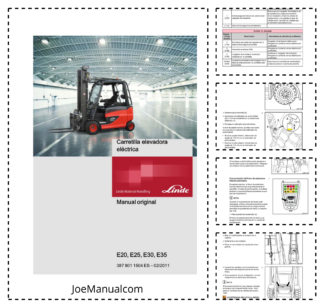 Linde E20 E25 E30 E35 Electric Forklift Operators Manual ES