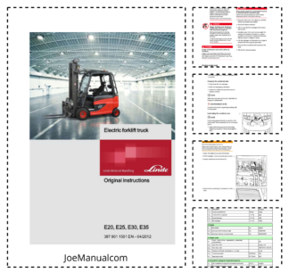 Linde E20 E25 E30 E35 Forklift Operators Manual
