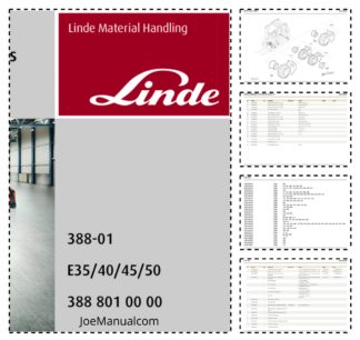 Linde E35 E40 E45 E50 Forklift Parts Catalog