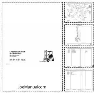 Linde H12 H16 H18 H20 03 Forklift Parts Catalog from series 09-99