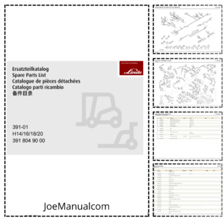 Linde H14 H16 H18 H20 Series 391-01 Forklift Parts Catalog