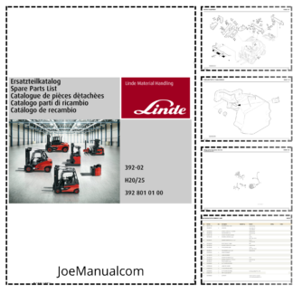Linde H20 H25 Series 392-02 Forklift Parts Catalog