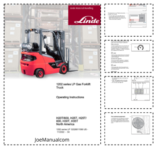 Linde H20T 600 H25T 600 H30T H35T 1202 Series Forklift Operators Manual
